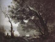 Jean-Baptiste Corot Mott memories Fontainebleau oil painting on canvas